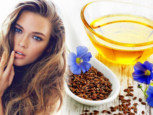 A mask with linseed oil helps to strengthen the hair
