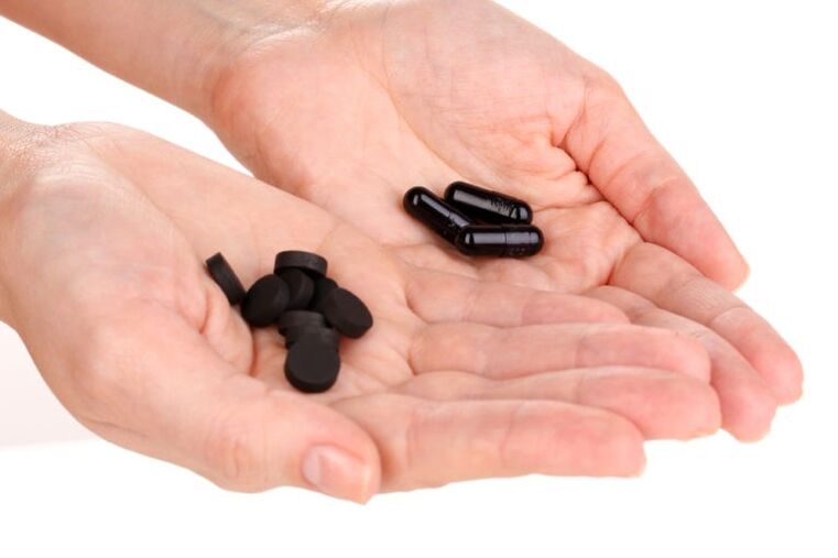 Activated charcoal for slimming tablets and capsules